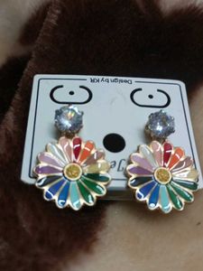 Colorful Daisy Earrings