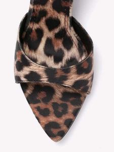 Leopard Print Stiletto Mules