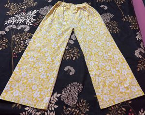 Floral Wide Leg Pants
