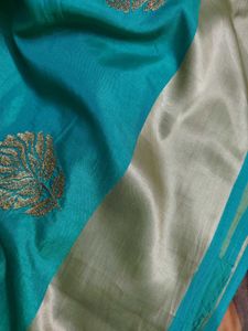 elegant sea green saree