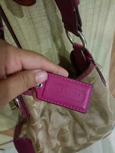 Coach Monogram Shoulder Bag