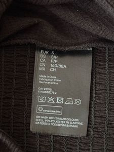 H&amp;M Black RUCHED Top