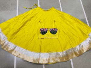 Vibrant Yellow Lehenga Choli Set
