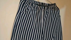 Striped Black &amp; White Pants
