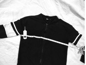 unisex roadster Striped Sleeve Zip-U