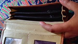 Coral Leather Wallet