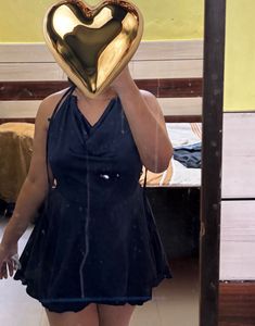 Stylish Navy Blue Mini Dress