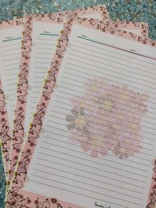 Floral Decorative Bordered Sheets [A4]