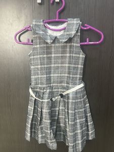 Cute Plaid Girls' Dress