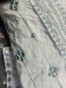 Embroidered Kurta Bottom Set