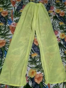 Yellow Wide Leg Lounge Pants