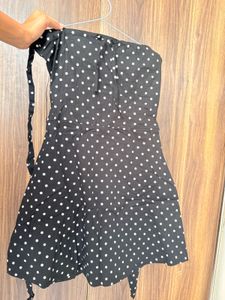 Polka Dot Halter Neck Mini Dress