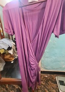 Zara Purple wrap dress