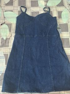 Denim Spaghetti Strap Dress