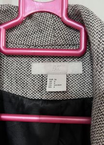 H&amp;M Grey Textured Blazer