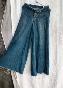 Wide Leg Denim Jeans