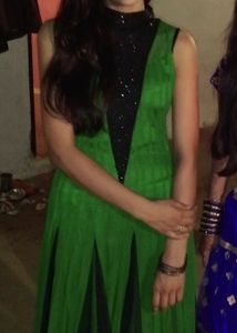 Vibrant Green Ethnic Gown