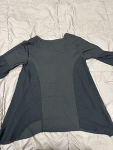 Chic Black Bell Sleeve Top
