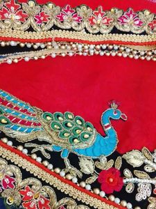 Embellished Peacock Two Pieces Saree