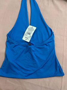 V-Neck Halter Ruched Top