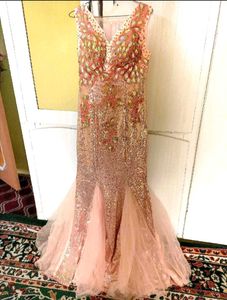 Stunning Sequin &amp; Tulle Mermaid Gown