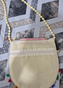 Embroidered Clutch Bag with Mirror Work
