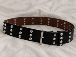 y2k Studded Black Belt