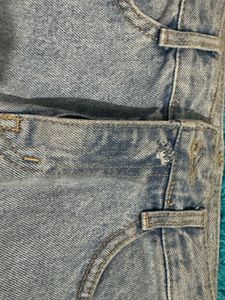 Light Wash Denim Mini Skirt