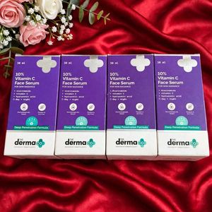 Pack of 4 The Derma Co. 10% Vitamin C Face Serum
