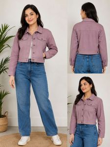 Women's Purple Denim Jacket