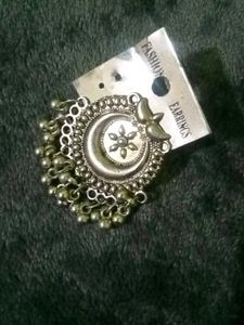Antique Oxidised Jhumka Earrings