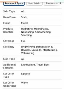 Plant Based Natural Hydrating Lipstick 💄