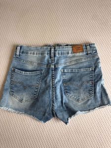 Distressed Denim Shorts