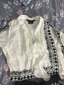 new notag Elegant Black &amp;white skirt top