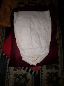 White Embroidered Dhoti Pants 2-4years