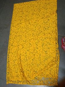 Elegant Yellow Floral dupatta