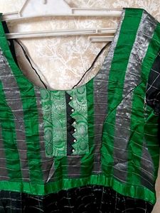 Designer Black &amp; Green Gown