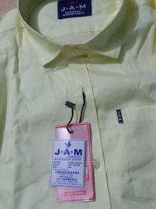 Men's Yellow Classic Button-Up Shirt