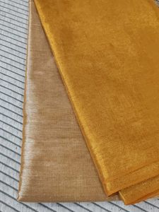 Beautiful Golden and silver (beige)Saree