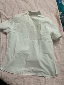 White Men's Shirt with Logo
