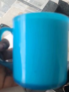 Vibrant Blue plastic Mug