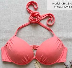 Coral Bikini Top