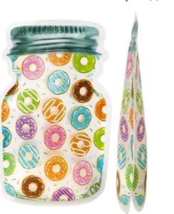 Reusable Pouch Set - Mason Jar Design