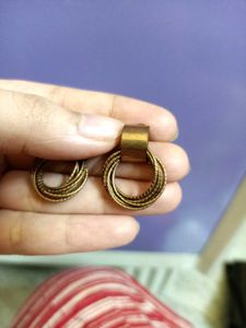 Vintage Gold Hoop Earrings