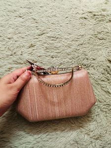 Elegant Rose Gold Clutch Bag