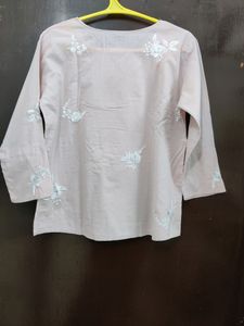 Cotton Pastel Pink Elegant Top