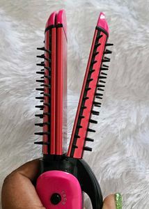 NOVA Pink Hair Straightener Brush 3 in 1