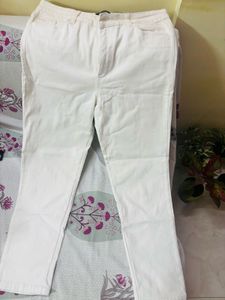 Classic White Denim Jeans