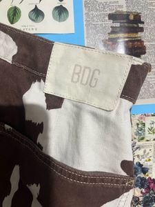 Cow Print Wide Leg Pants