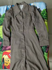 Vintage Houndstooth Trench dress